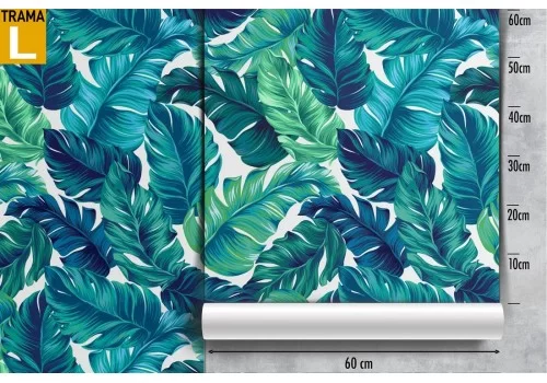 Carta da Parati foglie tropicali natura design moderno pattern. 2