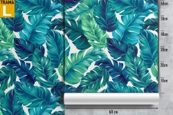 Tropical leaves nature modern design wallpaper pattern.