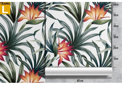 Modern tropical leaves nature wallpaper. 2