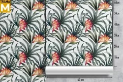 Modern Tropical Nature Leaves Wallpaper