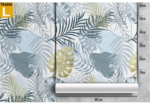 Carta da Parati foglie tropicali natura pattern. 2