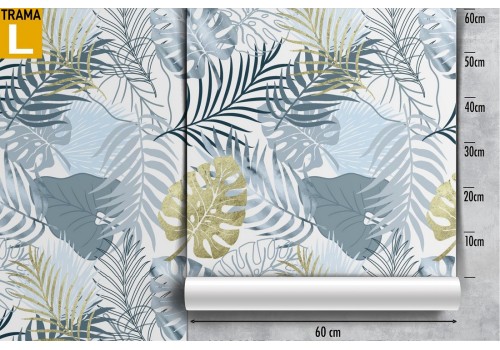 Tropical leaves nature pattern wallpaper. 2