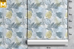 Carta da Parati Foglie Tropicale