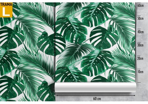 Tropical leaves pattern modern nature wallpaper. 2