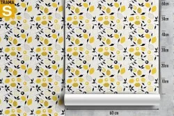 Carta da Parati Design e Stili Flora e Fauna Foglie Stilizzata