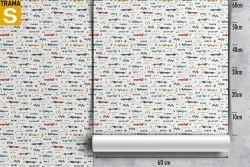 Children's Wallpaper Decorations and Patterns Rockets Airplanes Hot Air Balloons
