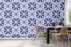 Carta da Parati mattonelle geometriche vintage pattern.
