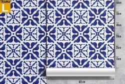 Vintage geometric tile wallpaper pattern.