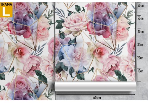 Natural flowers modern design wallpaper. 2