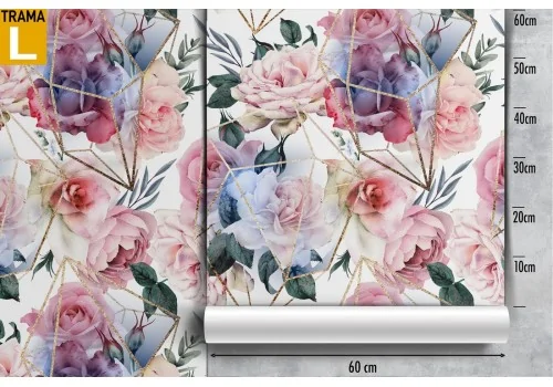 Natural flowers modern design wallpaper. 2