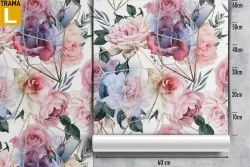 Carta da Parati natura fiori design moderno.