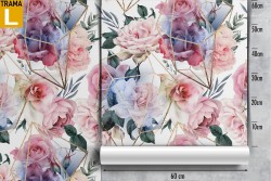 Natural flowers modern design wallpaper.