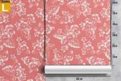 Nature wallpaper pink flowers pattern.