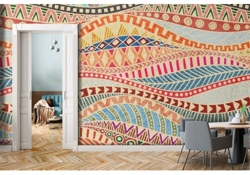 Carta da Parati onde astratte vintage.