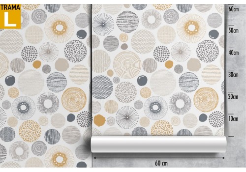 Vintage polka dot wallpaper pattern. 2