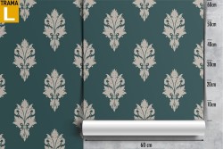 Vintage damask wallpaper pattern.