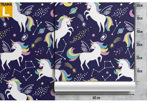Unicorn wallpaper children's fantasy decoration. 2