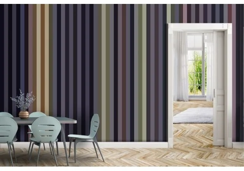 1950's purple striped wallpaper 2