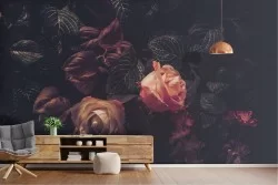 Vintage Nature Flowers Wallpaper