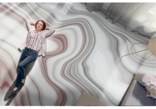 Wallpaper surface white and gray marble 2