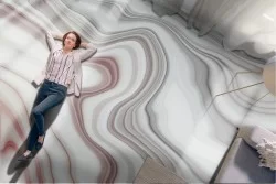 Wallpaper surface white and gray marble