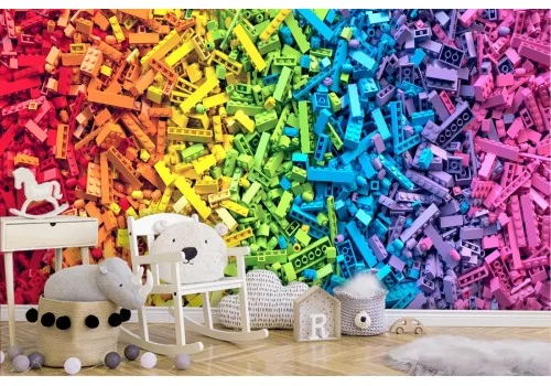 LEGO bricks wallpaper for kids