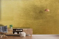 Carta da Parati superficie cemento oro luxury