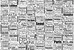 Carta da Parati Design e Stili Moderna Scritte