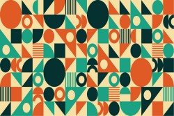 Wallpaper Design and Vintage Geometric Styles