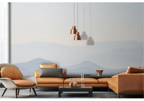 Wallpaper illustration stylized mountains 2