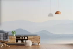 Abstract Wallpaper Stylized Mountain Nature