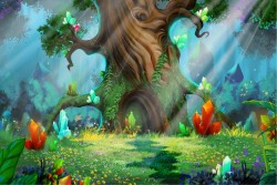 Carta da Parati Bambini Fantasy Paesaggi