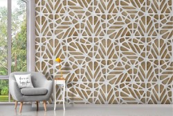 Carta da Parati linee stilizzate ragnatela effetto 3D