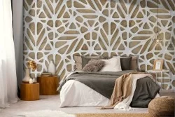 Modern Stylized 3D Geometric Wallpaper