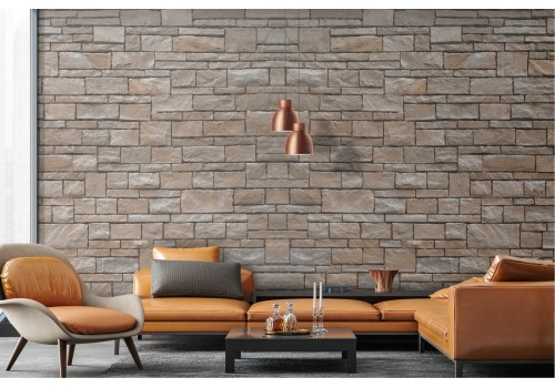 Brown brick surface wallpaper 2