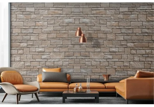 Brown brick surface wallpaper 2