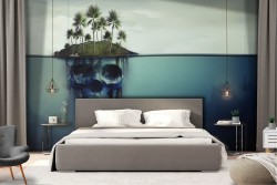 Carta da Parati Dark e Teschi Fantasy e Dark