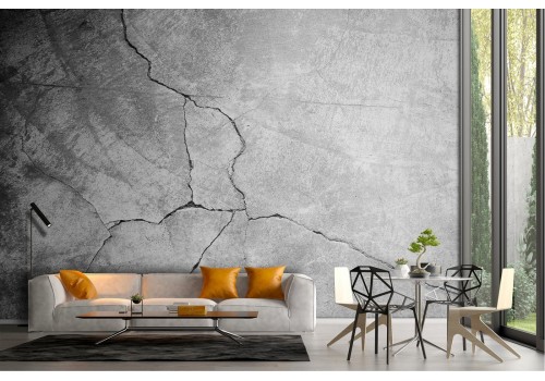 Wallpaper with concrete surface and fracture 2