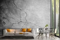 Carta da Parati superficie cemento con frattura