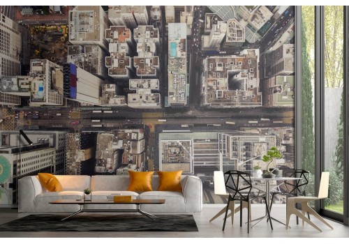 New York City aerial view wallpaper 2