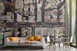 Carta da Parati città New York vista aerea