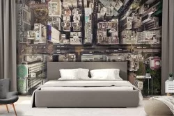 Carta da Parati Industrial Urban Città