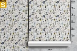 Carta da Parati Bambini Animali uccelli Decorazioni e Pattern