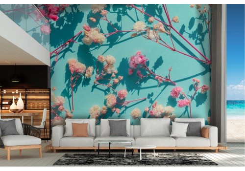 Carta da Parati fiori natura effetto 3D