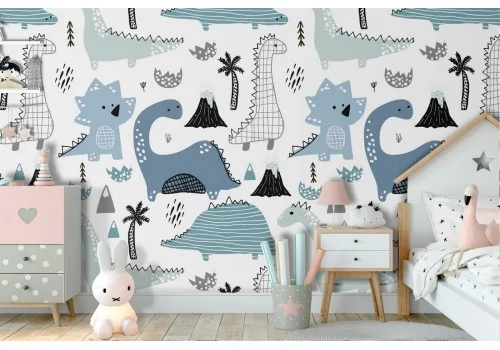 Children's dinosaur wallpaper decoration.107