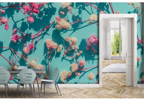 Carta da Parati fiori natura effetto 3D 2