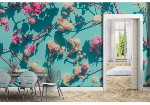 Carta da Parati fiori natura effetto 3D 2