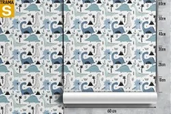 Children's Wallpaper Decorations and Animal Patterns Birds Characters and Cartoons