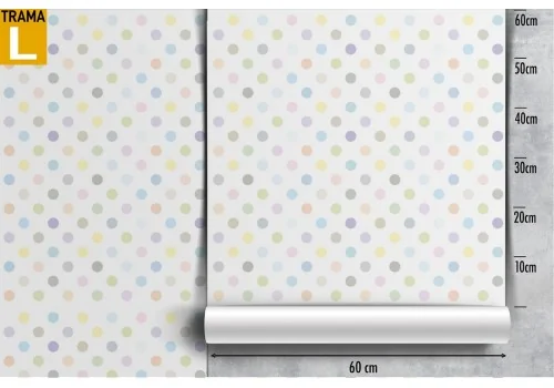 Polka dot children's pattern wallpaper decoration. 2
