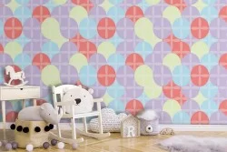 Carta da Parati decorazione a pois bambini.